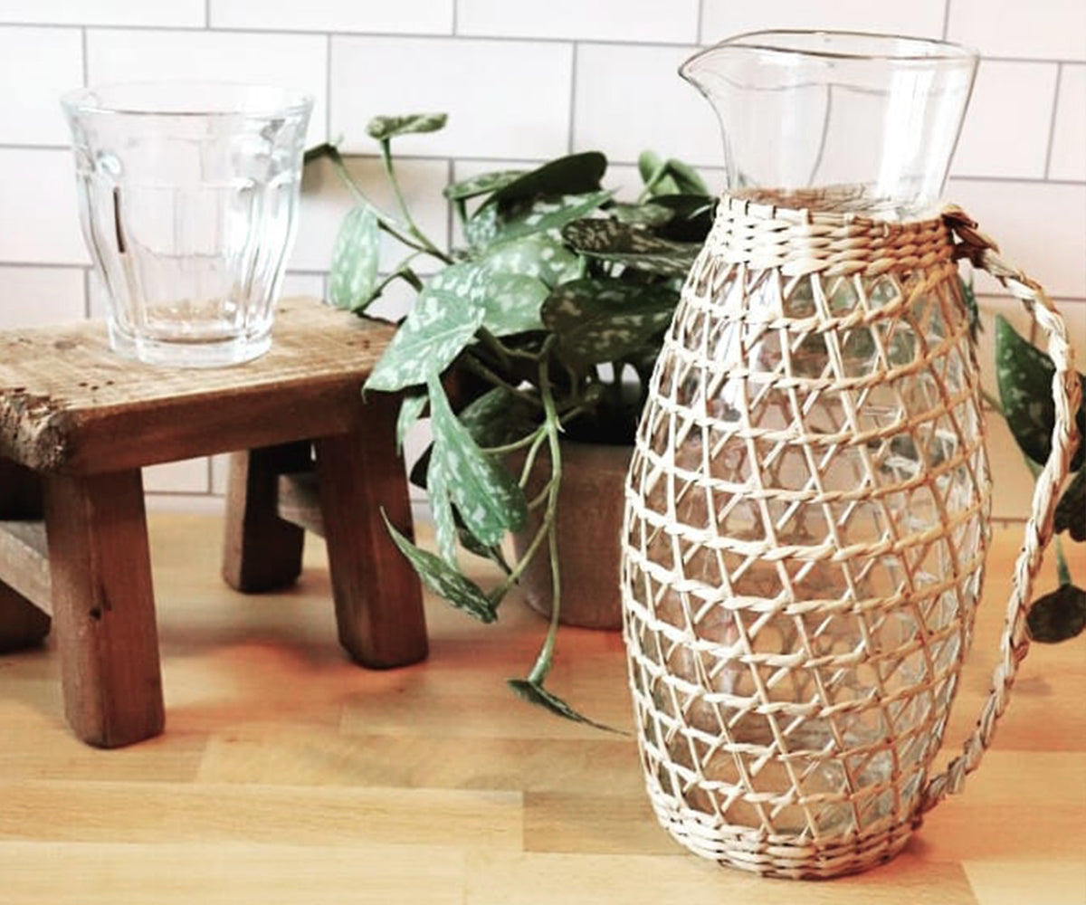 Woven Seagrass Pitcher