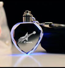 Crystal light up keychains