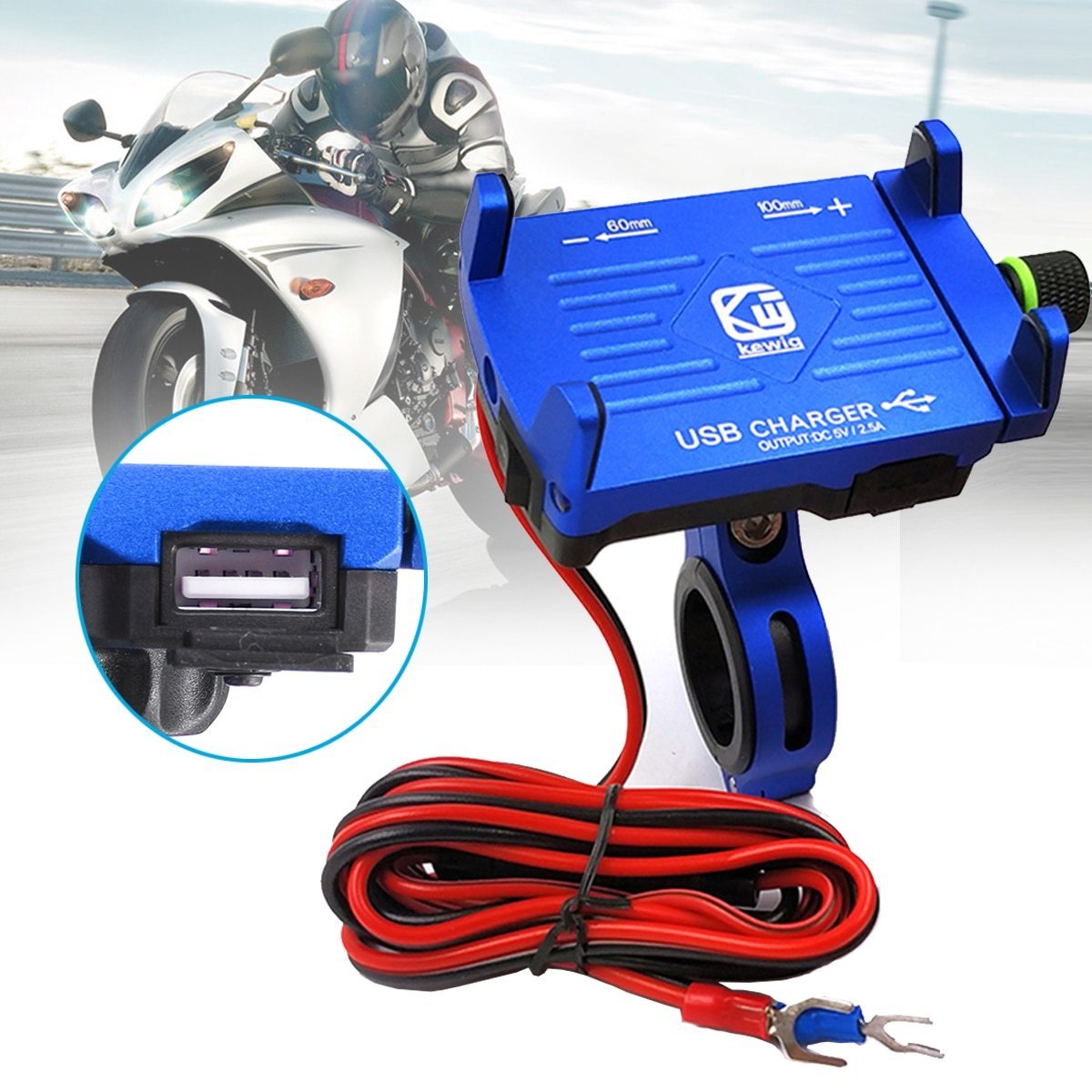 iphone motorcycle mount with charger