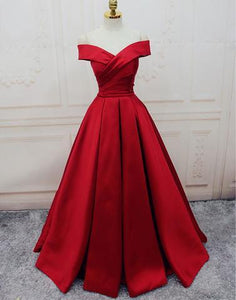 red aline prom dress