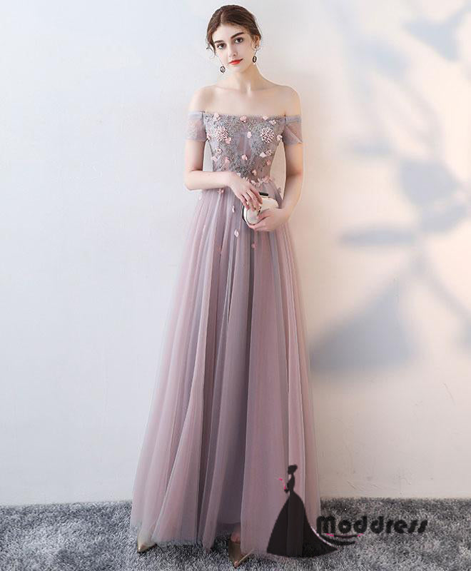 pink prom  dress  long  prom  dress  formal  prom  dress  MODDRESS