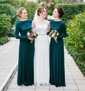 dark teal bridesmaid