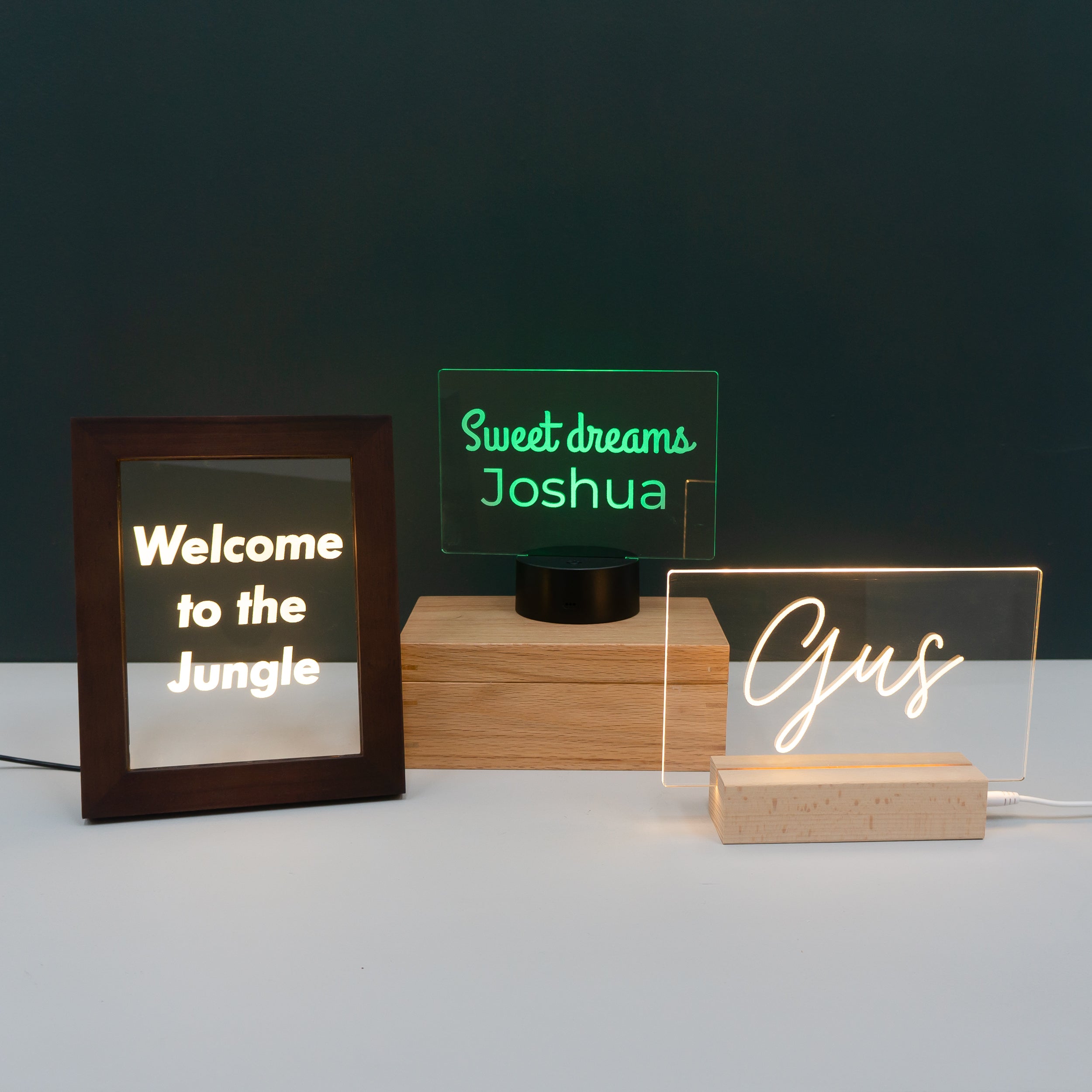 personalised light up name sign