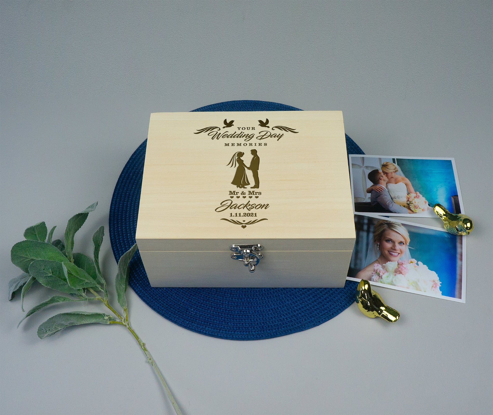 Personalised Wedding Day Memory Box Belvedere Collections