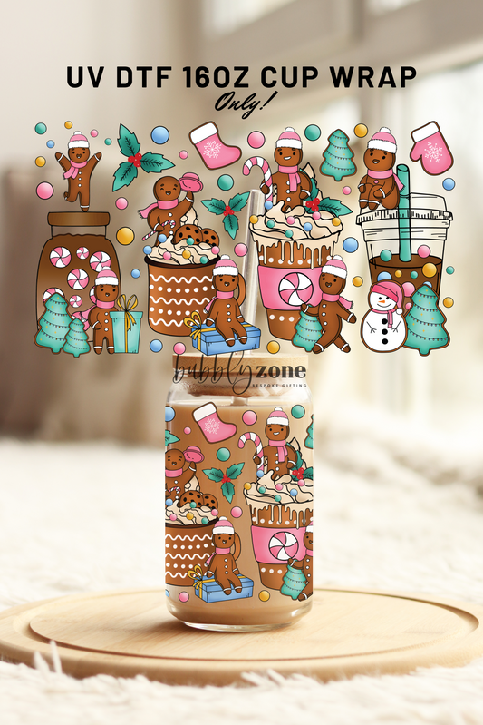 Gingerbread Christmas - cold cup wrap