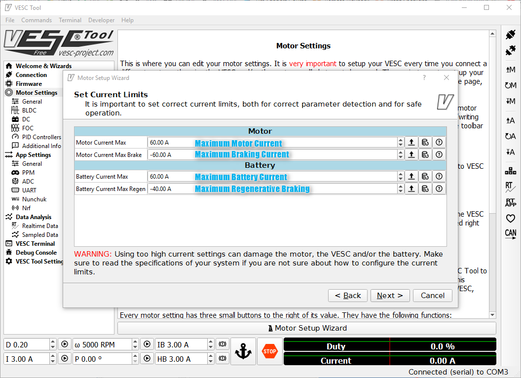 bldc tool terminal battery voltage