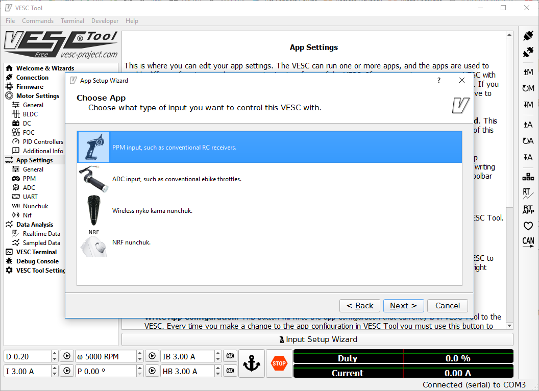 bldc tool app