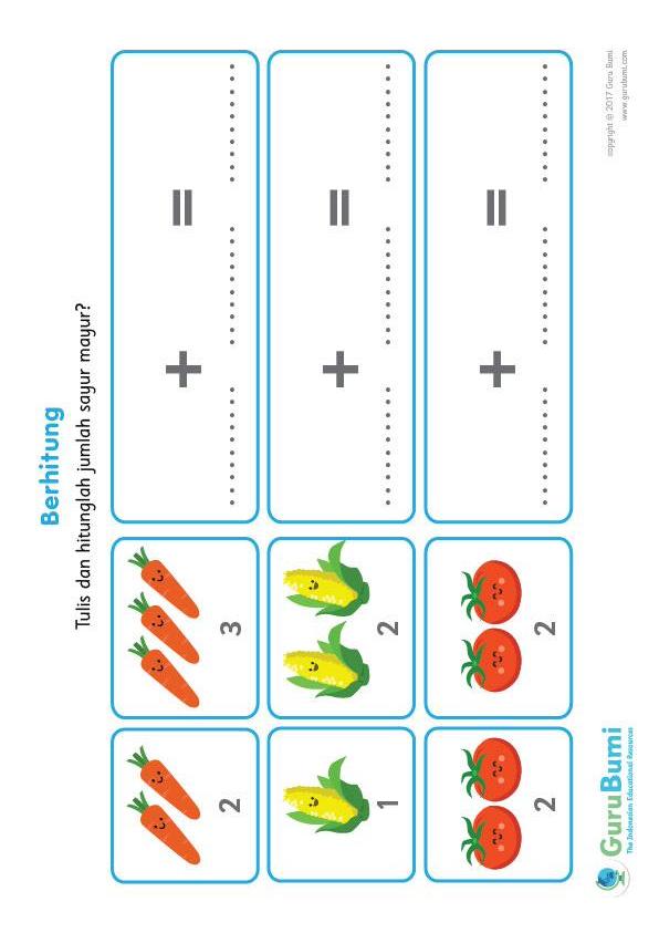Blog Pendidikan Contoh Soal Penjumlahan Anak Tk
