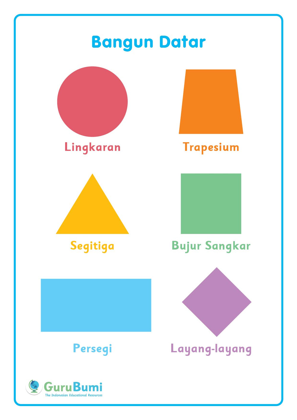 Mengenal Bentuk Datar  Guru Bumi