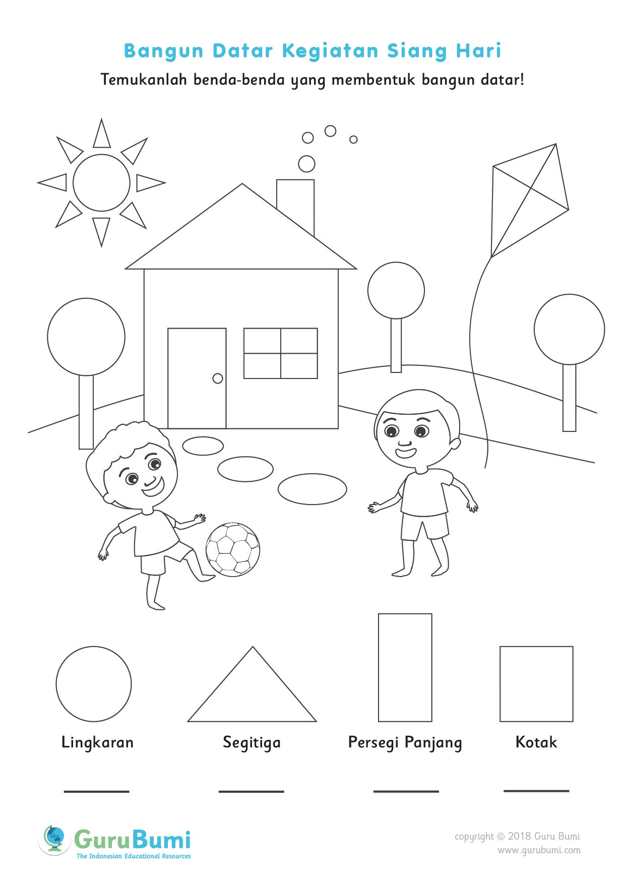 Mengenal Bangun Ruang Kelas 1 Worksheet Riset 1062