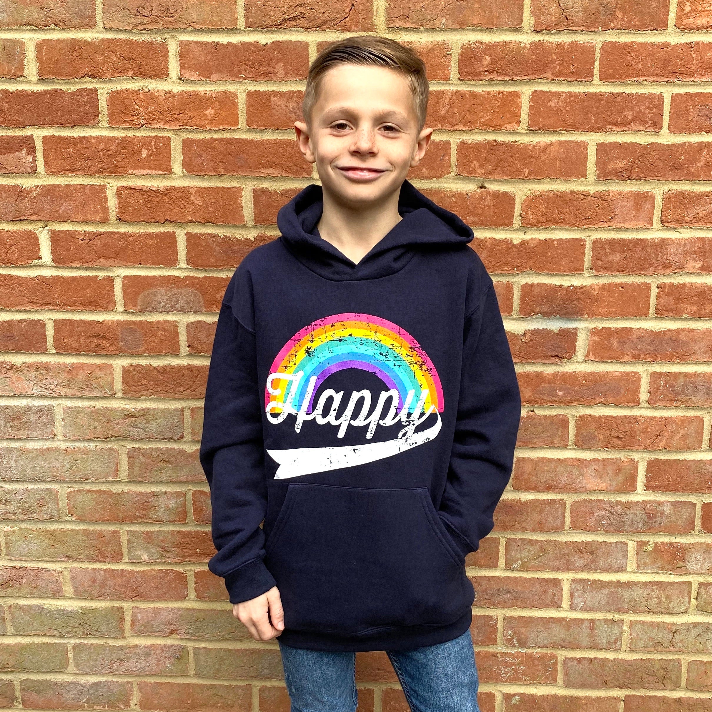 boys rainbow hoodie