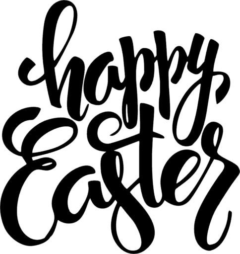 Happy Easter Lettering Plaque Immacookiebaker