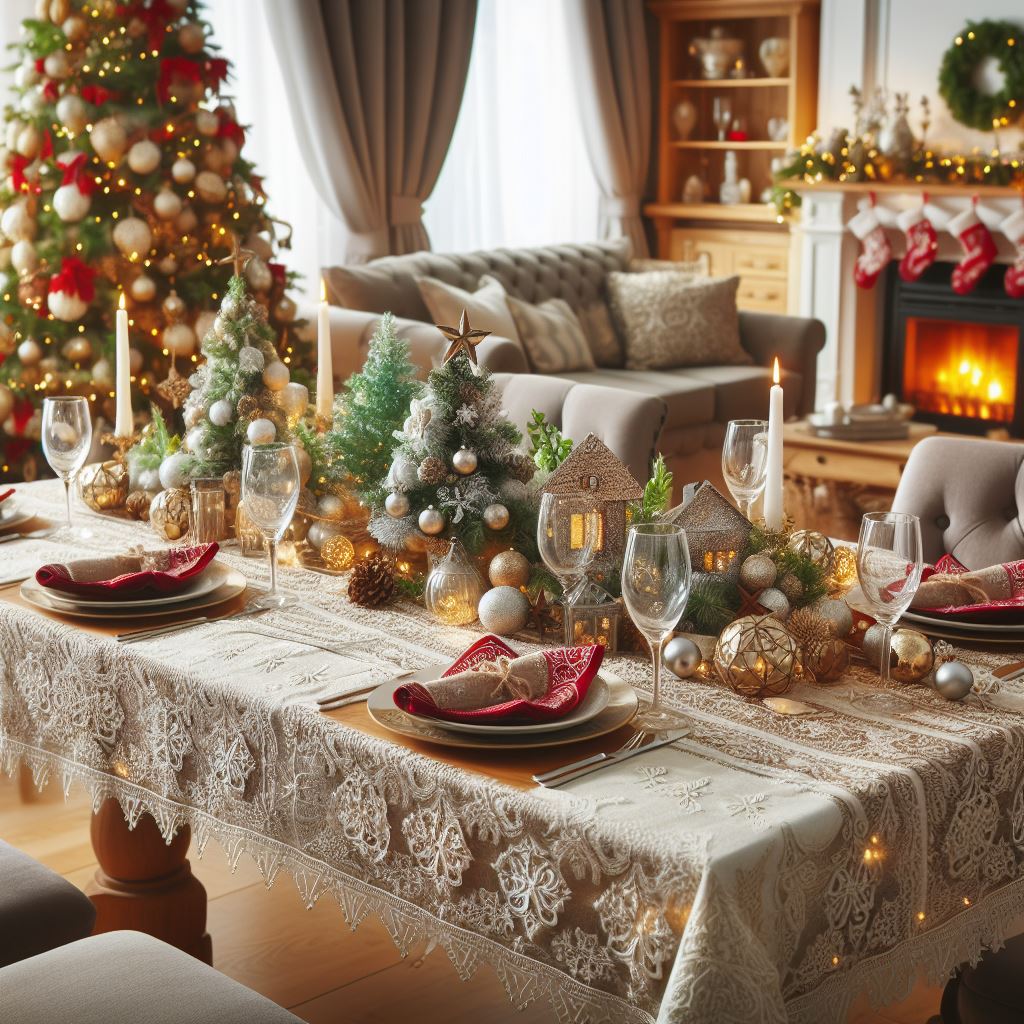 Karácsonyi asztalterítő