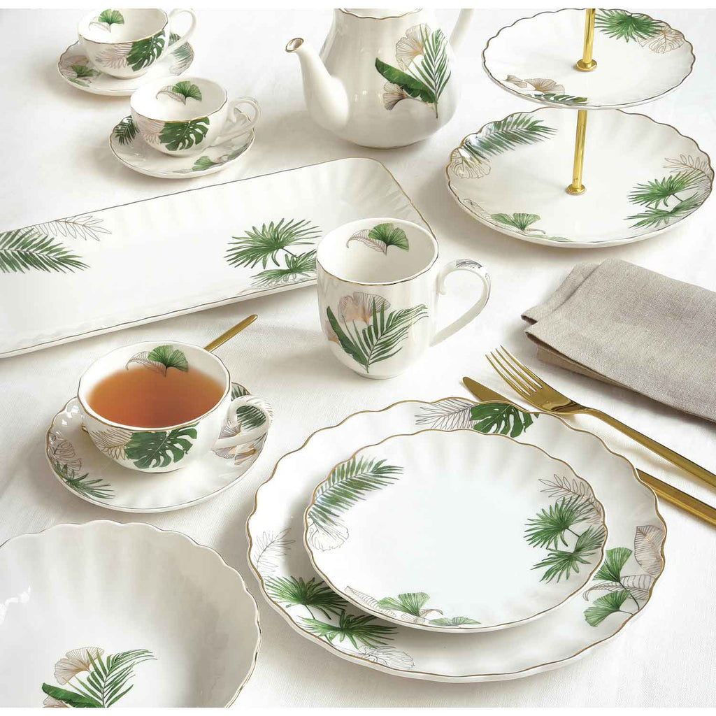 Premium 18 Reszes Porcelan Etkeszlet Exotique Keramia Otthon Vintage Lakberendezesi Webaruhaz
