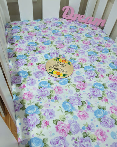 purple cot sheets