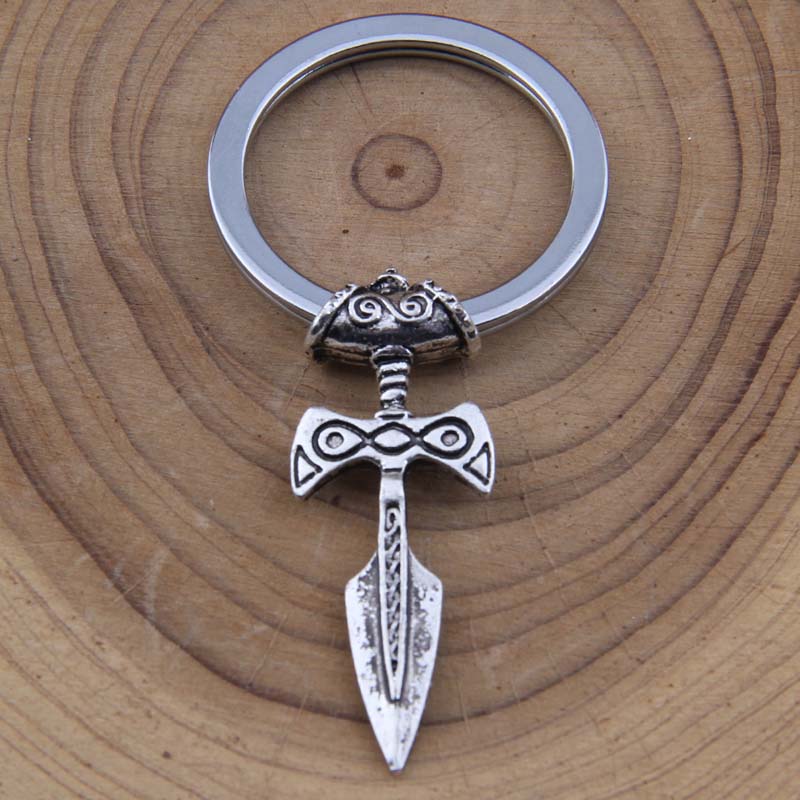 Viking Silver World Tree Key Chain Stainless Steel Warrior Norse Unise ...