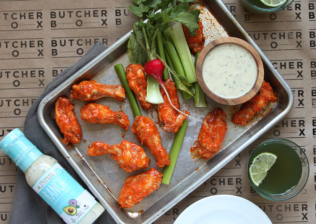 Butcher Box Wings And Ranch Dressing Primal Dressing Primal Kitchen