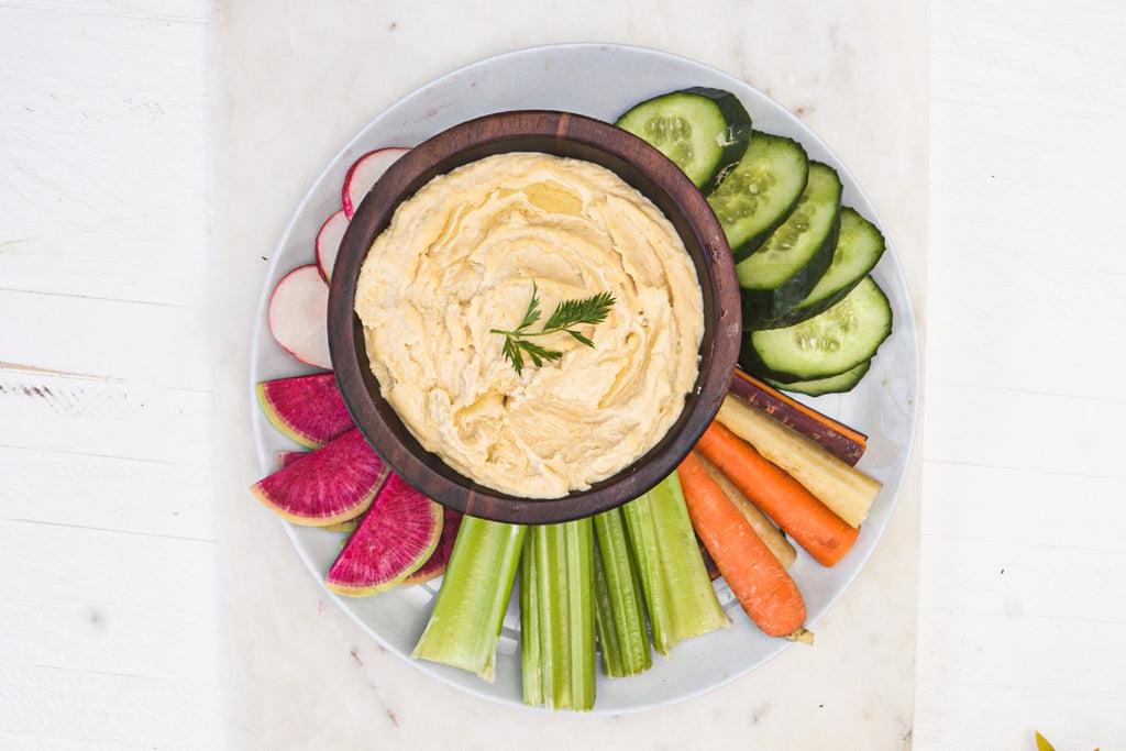 hummus with avocado oil