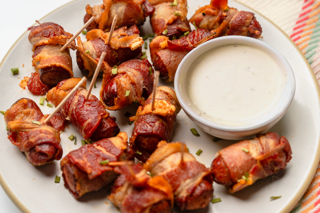 bacon-wrapped hot dogs