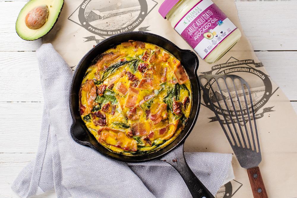 Sun-dried Tomato Bacon Frittata