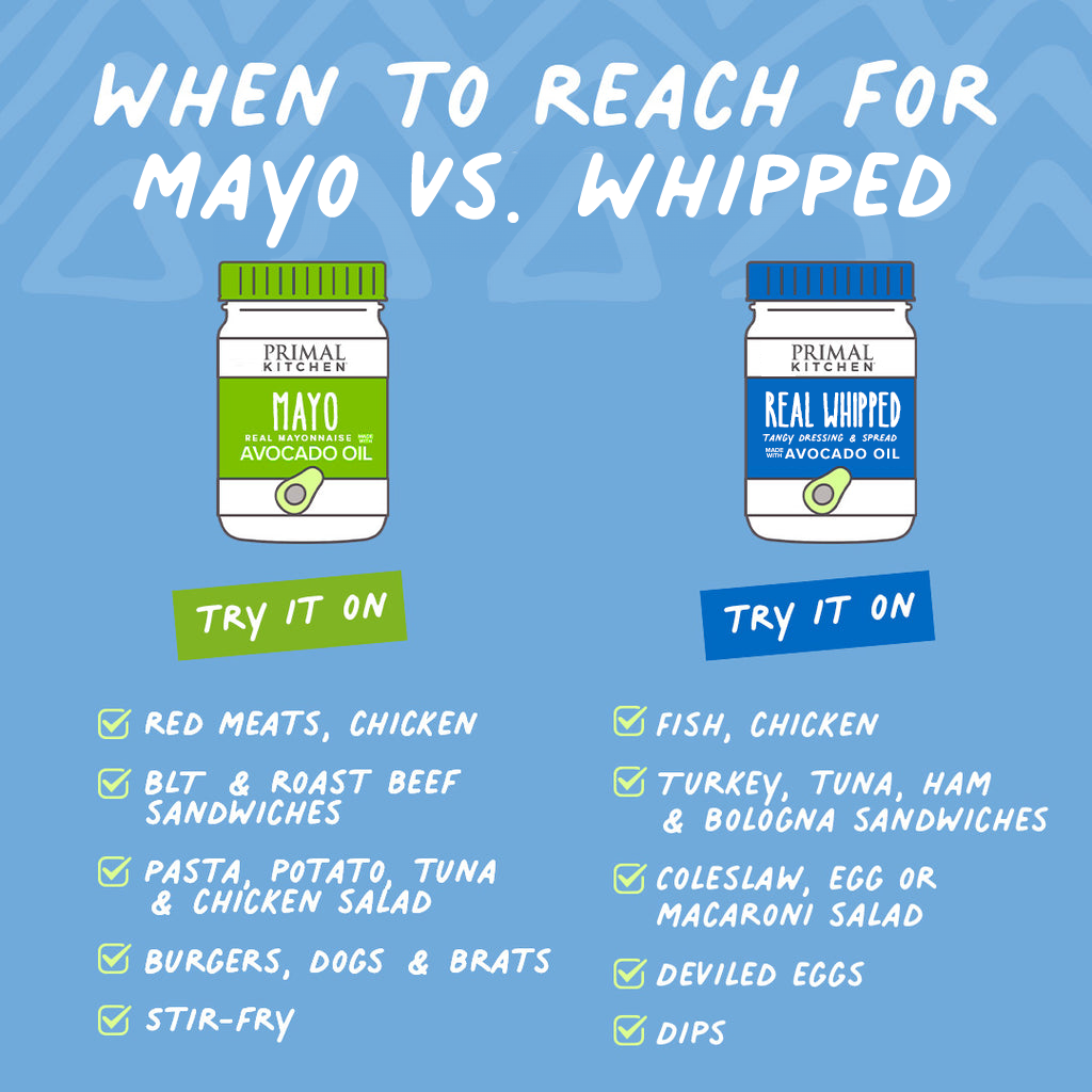 Mayo vs Whipped Spread graphic
