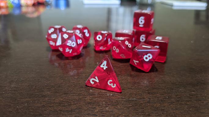 D4 dice set