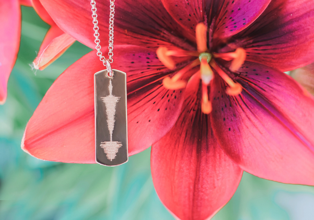 Custom ID/ Sound Wave Necklace from Capsul Jewelry