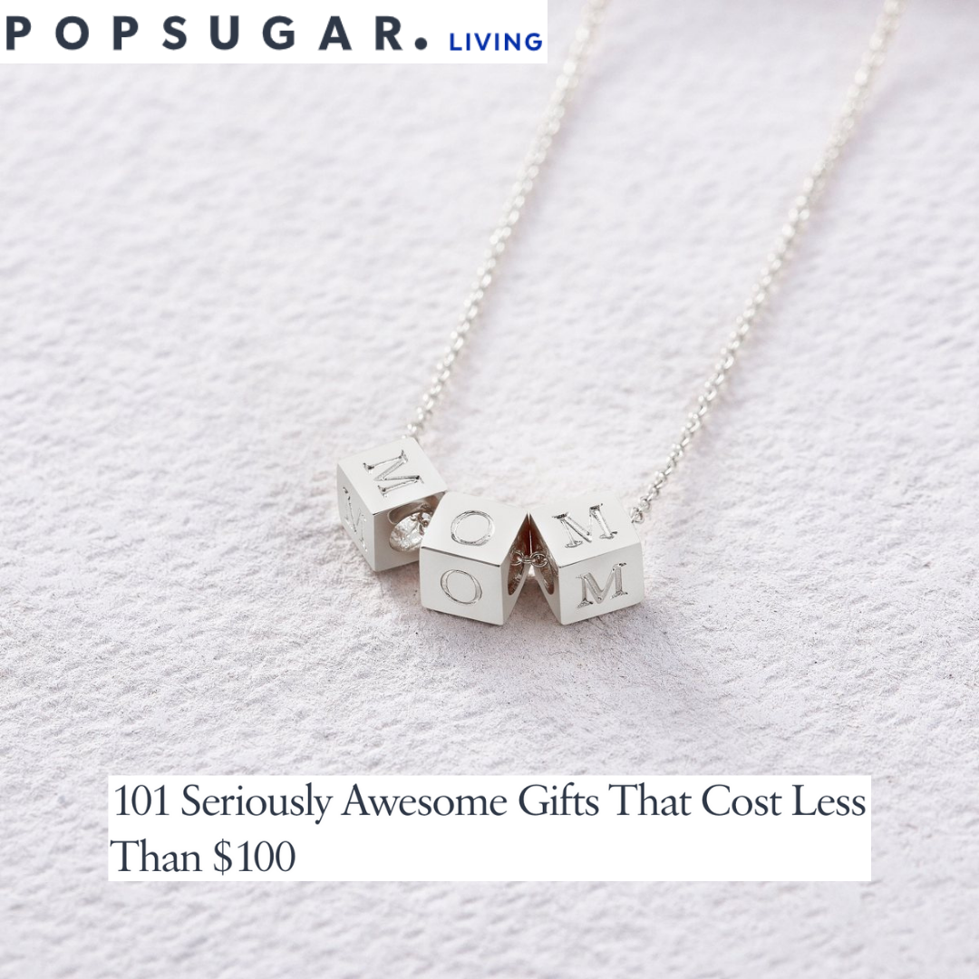 Popsugar chooses Capsul Custom Block Necklace