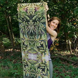 Mountain Moss Yoga Mat by Rosalie Haizlett