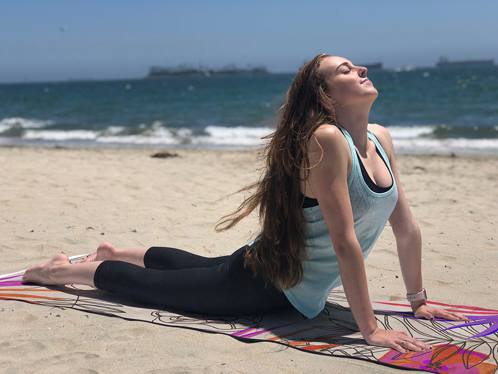 Hannah Warling Practicing Yoga