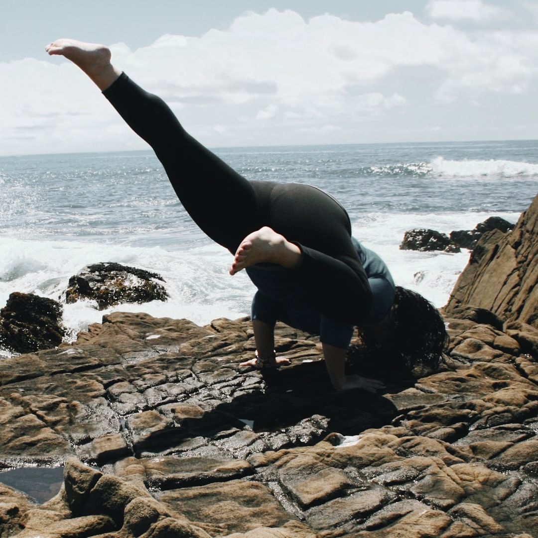 Joleen Emery Practicing Yoga