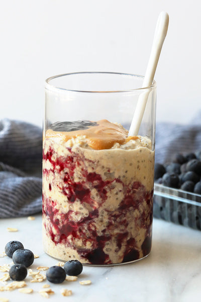 Source: https://fitfoodiefinds.com/pb-j-overnight-oats/