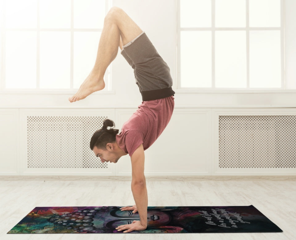 Big Raven Yoga | Buddha Machine-Washable Microfiber Suede Yoga Mat