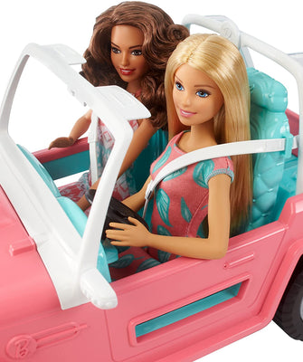 barbie doll and vehicle