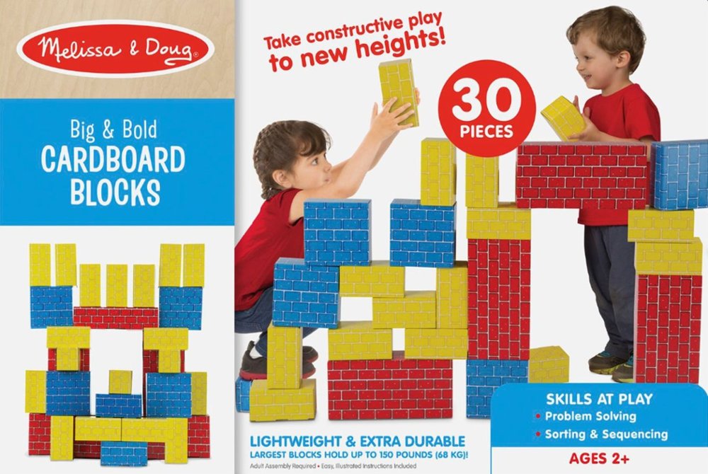 big cardboard blocks