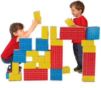 cardboard blocks