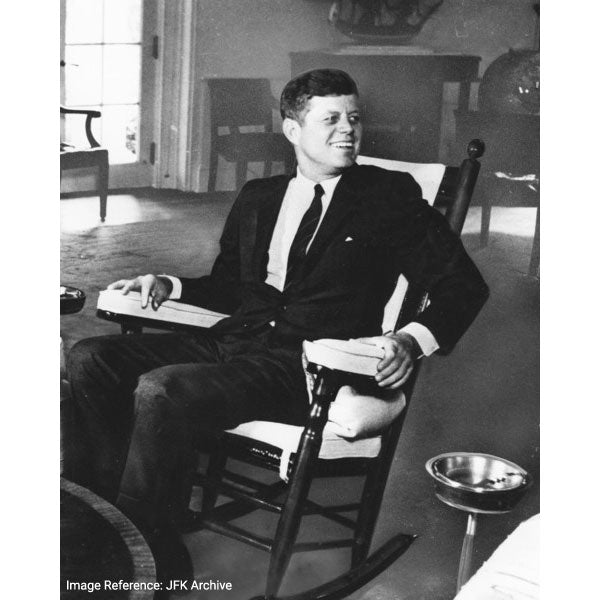 1960s, President John F Kennedy popularized the rocking chair