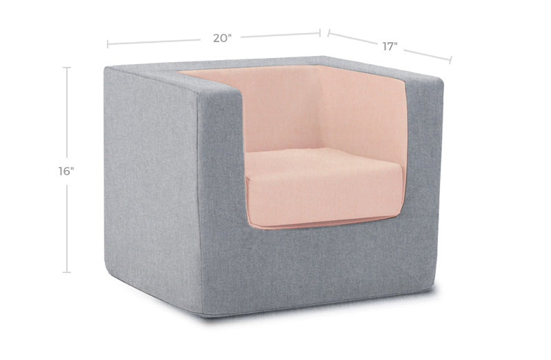 Cubino Foam Kids Chair Dimensions