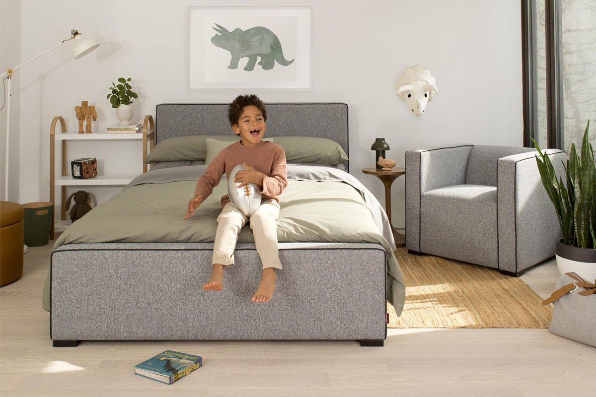 Moderna cama Dorma Twin con Trundle para la habitación de tu hijo