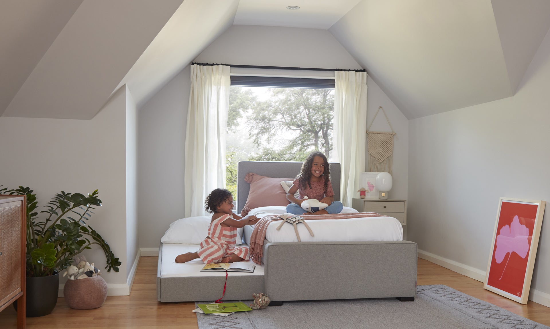 Dorma Bed -modern twin and full bed with pull out trundle - contemporary furniture for your kid's room