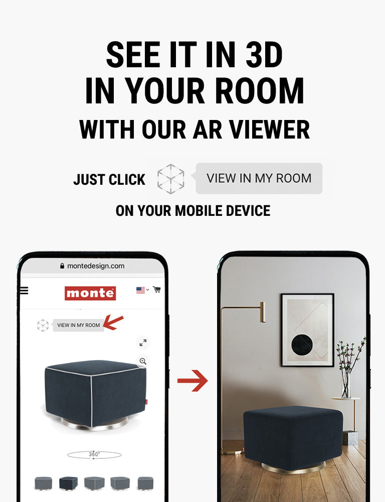 Monte AR - see Monte Como Ottoman in 3D in your room with our AR viewer
