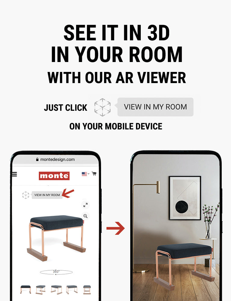 Monte AR - see Monte Jackson Ottoman in 3D in your room with our AR viewer