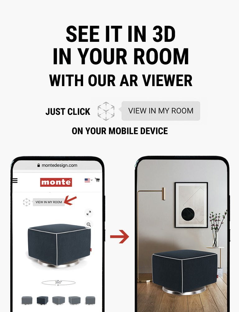 Monte AR - see Monte Luca Ottoman in 3D in your room with our AR viewer