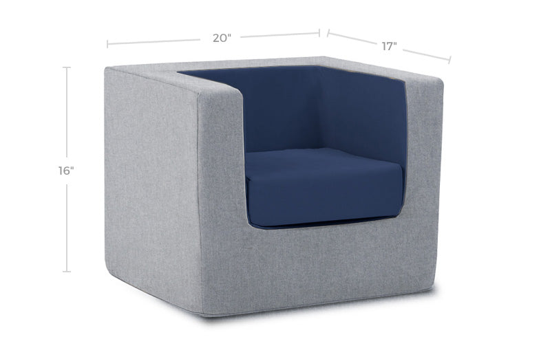 Cubino Foam Kids Chair Dimensions