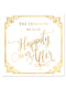 Gold Happily Ever After Printed Floor Decal - C008