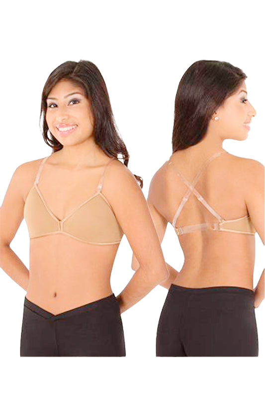 Body Wrappers 297 Women's Padded Underwire Bra with Clear Straps