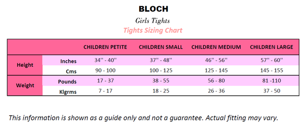 Bloch T0921G Girls Footed Tights - MK Dancewear