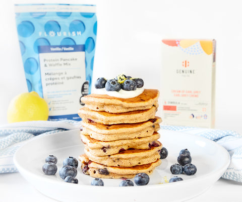 Tea Infused Protein Pancakes – Flourish