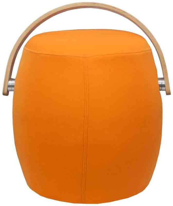 Mod Made Mm-sw10001-orange Bucket Stool Chair With Handle