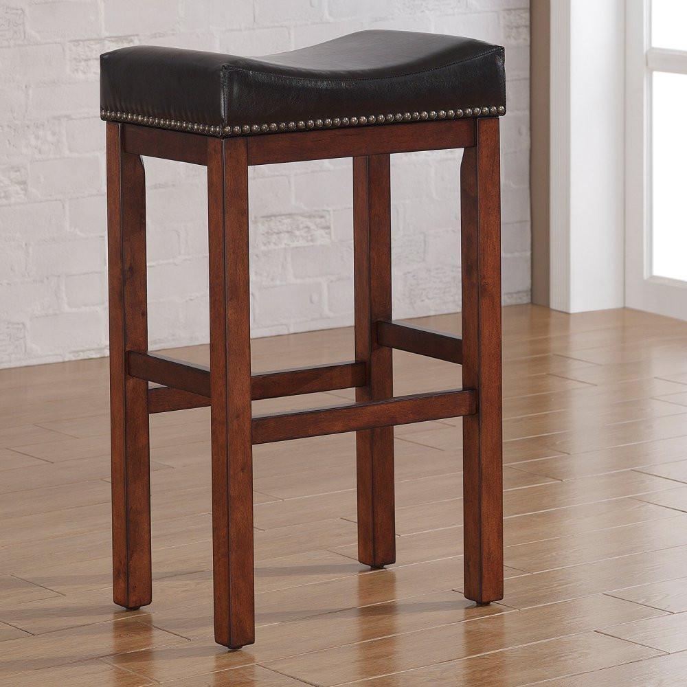 American Woodcrafters B2-203-26l Jackson Saddle Seat Counter Stool